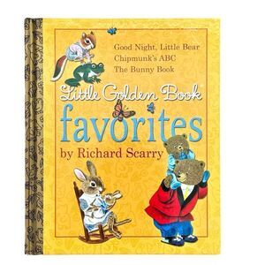 Little Golden Book Favorites by Richard Scarry Paperback Kids Children’s Book.
